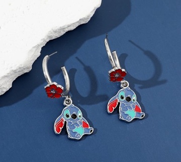Детские серьги Stitch Disney Lilo & Stitch, висящие круглые