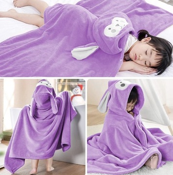 ПОЛОТЕНЦЕ С КАПЮШОНОМ 70Х140 ПОНЧО ДЛЯ КУПАНИЯ ДЕТСКОЕ