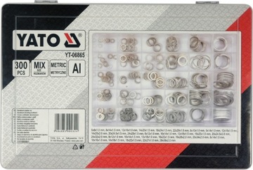 PODKŁADEKI ALUMINIOWE ZESTAW 300SZT.YATO YT-06865