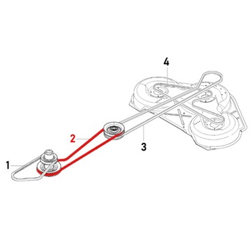 Pasek 589532901 Husqvarna Rider R 422Ts, PROFLEX 18, PROFLEX 21