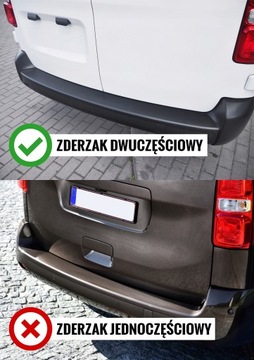 LIŠTA KUFRU NÁRAZNÍK ZADNÍ PEUGEOT EXPERT 16+