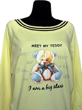 TUNIKA BLUZA asymetryczna BLUZKA * TEDDY * MIŚ *