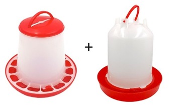 Karmnik karmidło i poidło dla drobiu kur 1,5L+ 1,5kg