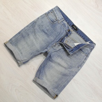 FIRETRAP _ JEANSOWE FIRMOWE SPODENKI Z LOGO _ W34