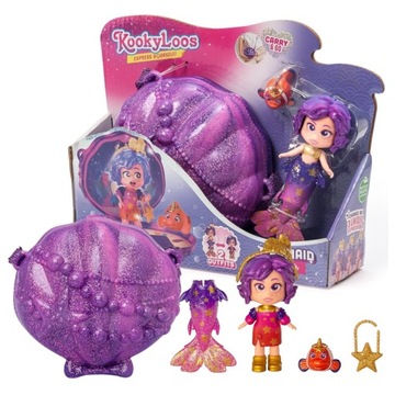 Kookyloos Mermaids Syrena Lalka STAR Akcesoria Muszla Zwierzątko