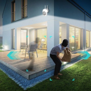 НАРУЖНАЯ ПОВОРОТНАЯ WIFI IP-КАМЕРА НАБЛЮДЕНИЯ С ЗУМОМ