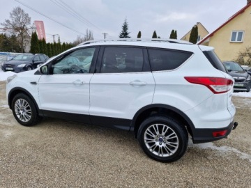 Ford Kuga II SUV 2.0 Duratorq TDCi 163KM 2013 Ford Kuga Sliczna biala Titanium 2.0 TDCI 163KM Naped 4x4 200tys km orygin, zdjęcie 4