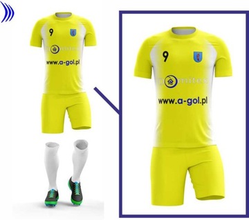 Komplet piłkarski z logiem w cenie A-GOL 28 żółty