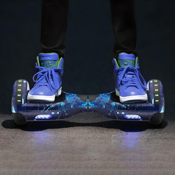ЭЛЕКТРИЧЕСКИЙ СКЕЙТБОРД HOVERBOARD СВЕТОДИОДНАЯ ДОСКА 6,5 ФУТОВ