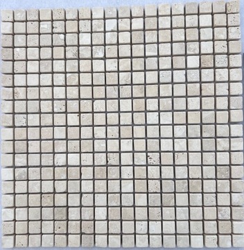Mozaika trawertyn jasny 1,5 cm x 1,5 cm