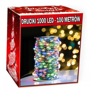 LAMPKI CHOINKOWE MIKRO LEDY 1000LED - 100 METRÓW