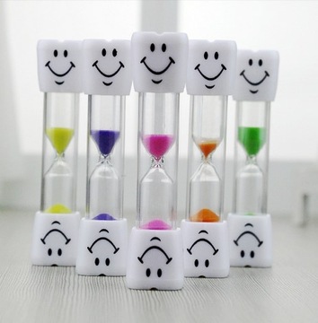 KLEPSYDRA CZASU 2,5X10 CM TIMER KLEPSYDRA DO MYCIA ZĘBÓW DZIECI CZASOMIERZ