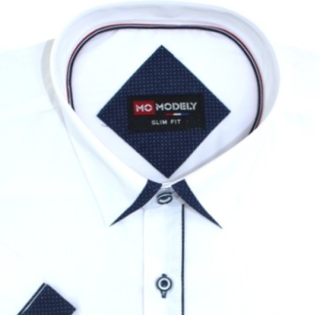 РУБАШКА МУЖСКАЯ, БЕЛАЯ, КОРОТКИЙ РУКАВ, XXL, A78