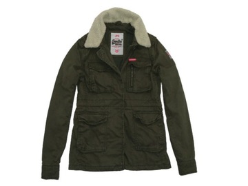 SUPERDRY Cargo MILITARNA Damska PARKA Khaki r L