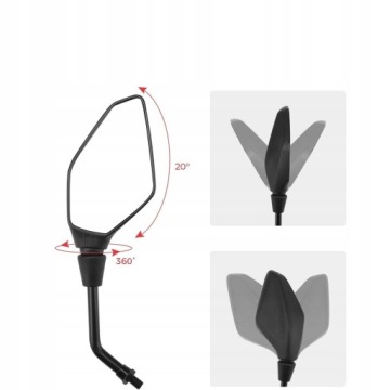 БОЛЬШИЕ УНИВЕРСАЛЬНЫЕ ЗЕРКАЛА МОТОЦИКЛ СКУТЕР КВАДРОЦИКЛ ATV M8 M10