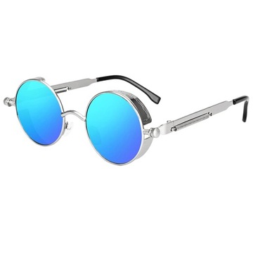 Retro Gotyckie Koło Okrągłe Okulary Moda