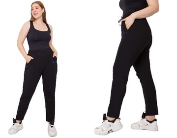 CIEPŁE dresy Spodnie damskie DRESOWE stal. 5547 L