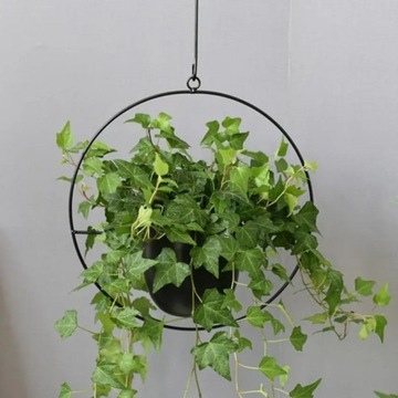 Корзина, подвесной вазон черный 14 см ROS15