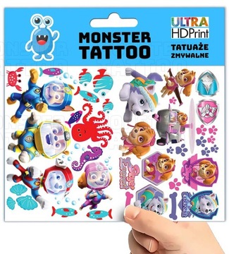МОЮЩИЕСЯ ВРЕМЕННЫЕ ТАТУ ДЛЯ ДЕТЕЙ PAW PATROL ОРИГИНАЛЬНЫЕ ДИЗАЙНЫ