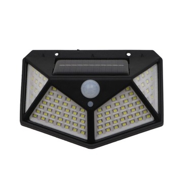 Lampa solarna ogrodowa 100 LED z czujnikiem ruchu