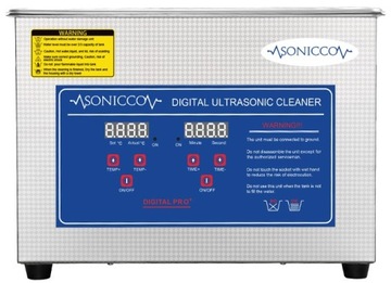 Ультразвуковой очиститель ванны 4,5л, косметический стерилизатор для мытья деталей
