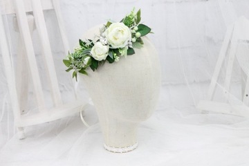 Свадебный венок для причастия, цветочное украшение для волос