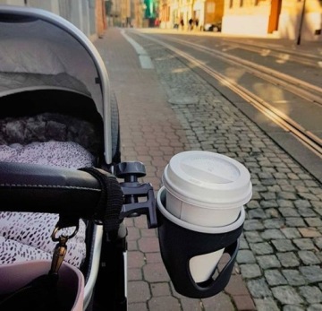 Удобный подстаканник серый PETITE&MARS