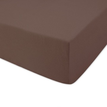 Prześcieradło JERSEY 80x160 wz. czekoladowy