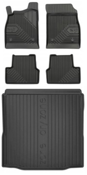 Set 77 Gumové koberce a rohože Chevrolet Cruze 1 Sedan 2008-2016 bw