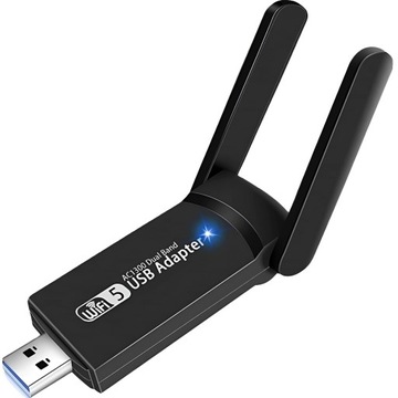 АДАПТЕР СЕТЕВОЙ КАРТЫ WIFI USB 3.0 1300 Мбит/с 5 ГГц 2 РЕЖИМА МОДЕЛИРОВАНИЕ AP