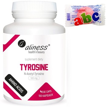 Aliness N-Acetyl-Tyrosine 500 mg 100 kaps VEGE BEZ GLUTENU BEZ LAKTOZY