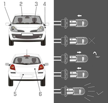 КРИСТАЛЛ СВЕТОДИОДНАЯ ЛАМПА W5W СФЕРА COB 360' T10