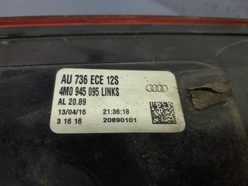 AUDI Q7 II 4M SVĚTLO W NÁRAZNÍK ZADNÍ LEVÝ 4M0945095