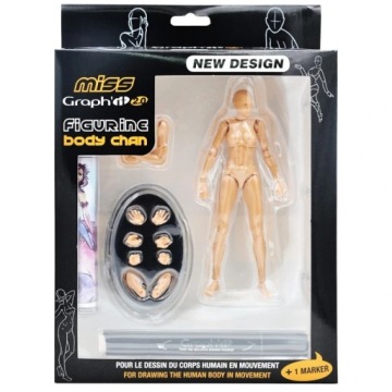 Kloubová figurka Graph'it, žena Body Chan