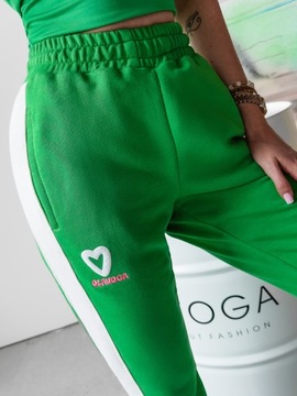 Spodnie joggery dresowe O'LA VOGA BETIX zielone (S)