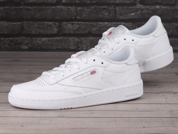 Buty sneakersy damskie Reebok CLUB C 85 WHITE