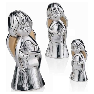 Figurka aniołka na prezent na chrzest H 10 cm