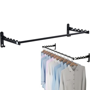 WIESZAK ŚCIENNY NA UBRANIA LOFT MEBLOWY SKŁADANY STOJAK DO SUSZENIA 30 CM