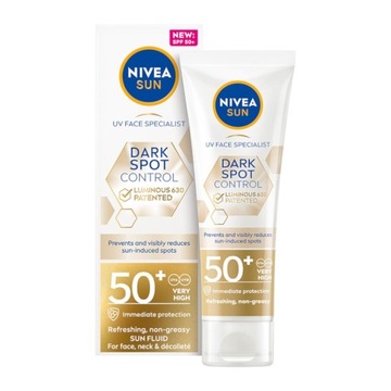 NIVEA SUN LUMINOUS SPOT CONTROL Krem do twarzy z filtrem SPF na plamy 40ml