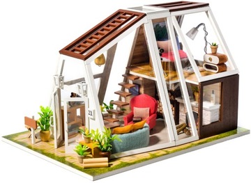 LITTLE STORY Składany Drewniany Model Puzzle 3D