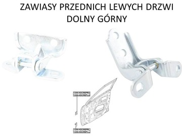 FEBEST 1299-HDCREFLL ZAWIAS PRZEDNICH DRZWI DOLNY LEWY