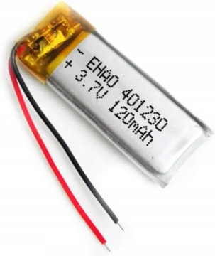 Аккумулятор Li-Poly 120 мАч 3,7 В 401230