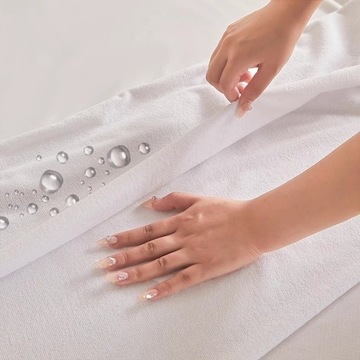 NIEPRZEMAKALNY OCHRANIACZ WODOODPORNY NA MATERAC ŁÓŻKO PODKŁAD MATA 120x200