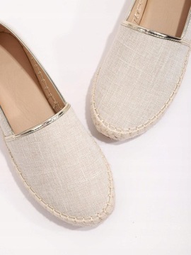 ESPADRYLE DAMSKIE WSUWANE 39 ZC51211 *SHEIN BEŻOWE