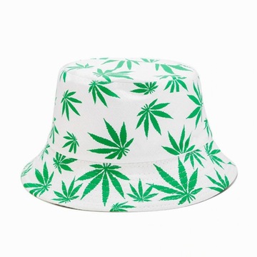 KAPELUSZ BAWEŁNIANY BUCKET HAT CZAPKA BAWEŁNIANA RYBACZKA DWUSTRONNY 2w1