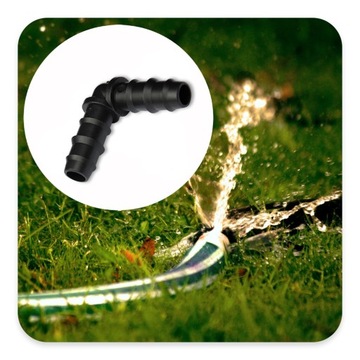 PE КОЛЕНО 20x20 ПРЕССОВАННАЯ ПРОБКА СОЕДИНИТЕЛЬ ВОДЯНОГО ШЛАНГА ДЛЯ ПОЛИВНОЙ ЛИНИИ