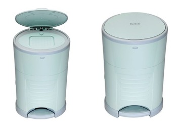 Korbell Pojemnik na zużyte pieluchy, kosz pojemność 16l na pampersy - MINT