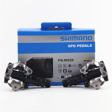 Велосипедные педали Shimano SPD PD-M520 MTB + шипы