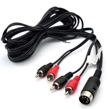 КАБЕЛЬ КАБЕЛЬ АУДИО ВИДЕО РАЗЪЕМ 4x RCA (тюльпан) - DIN 5 PIN 2,5 м