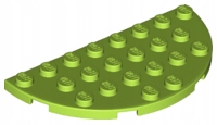 LEGO 22888 Limonkowa 4x8 płytka połówka 1szt NOWY